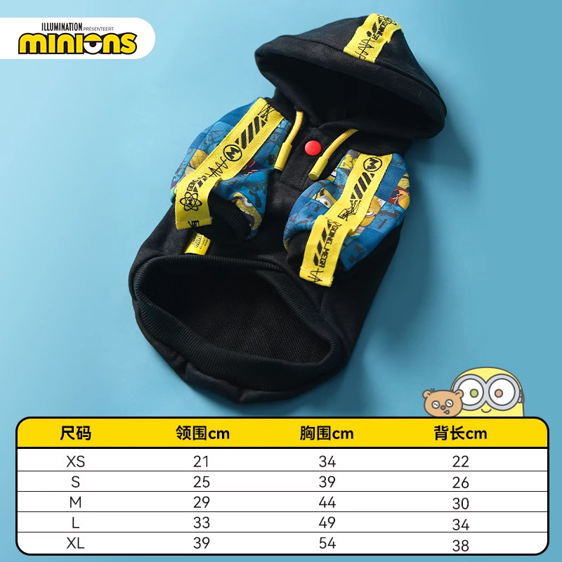 Miniones Amarillos| Chaqueta cool de dos patas para mascotas gatitos perros ropa de cachorro gato otoño invierno ropa de perro