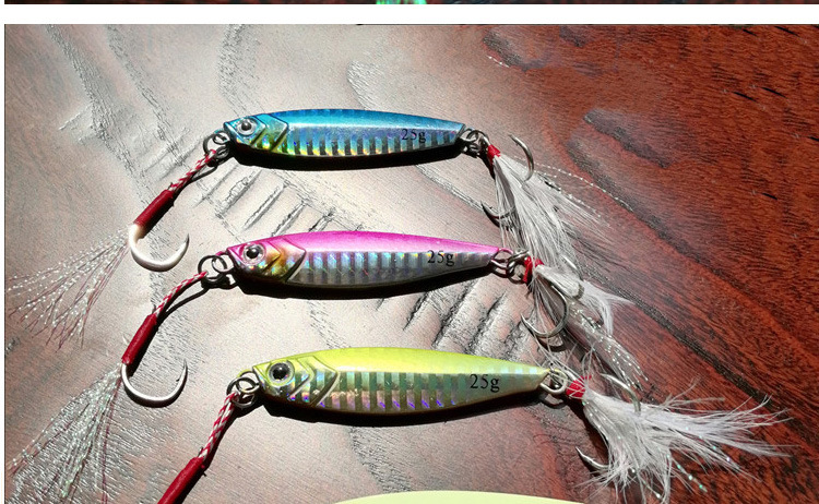 6 Colors Metal Jigging Spoon Fishing Lures Bass Walleye Perch Fresh Water Fishing Lure