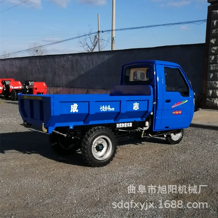 Тяжелый инженерный транспортный автомобиль Zhicheng, способный преодолевать пересеченную местность, самосвал для строительных площадок, дизельный сельскохозяйственный трицикл мощностью 18 лошадиных сил.