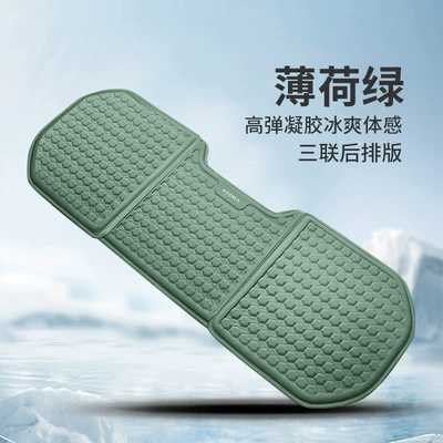 Cool pad — Mat Ventilated and Breathable Silicone - mint-green-rear-long-pad