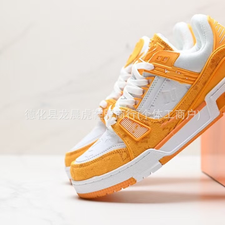 Ventas directas de fábrica de Guangzhou Traienr zapatillas deportivas mujer cemento blanco negro mezclilla plataforma zapatos casuales hombres y mujeres con el mismo estilo