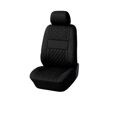 e-commerce platforms like TEMU and Amazon, Seat cushion, seat cover - black-2-piece-set-front-row-single-seat