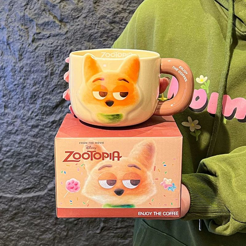 Кружка с мультяшным принтом (Zootopia), керамическая, в подарочной коробке, 500/650 мл