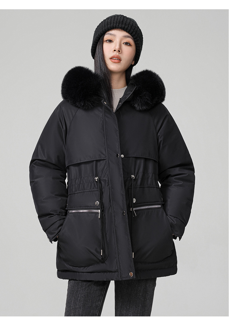 Foreign trade plus veet overcomes women's long 2024 new winter style jacket, slimming and thickening cotton coat, small_voghion.com