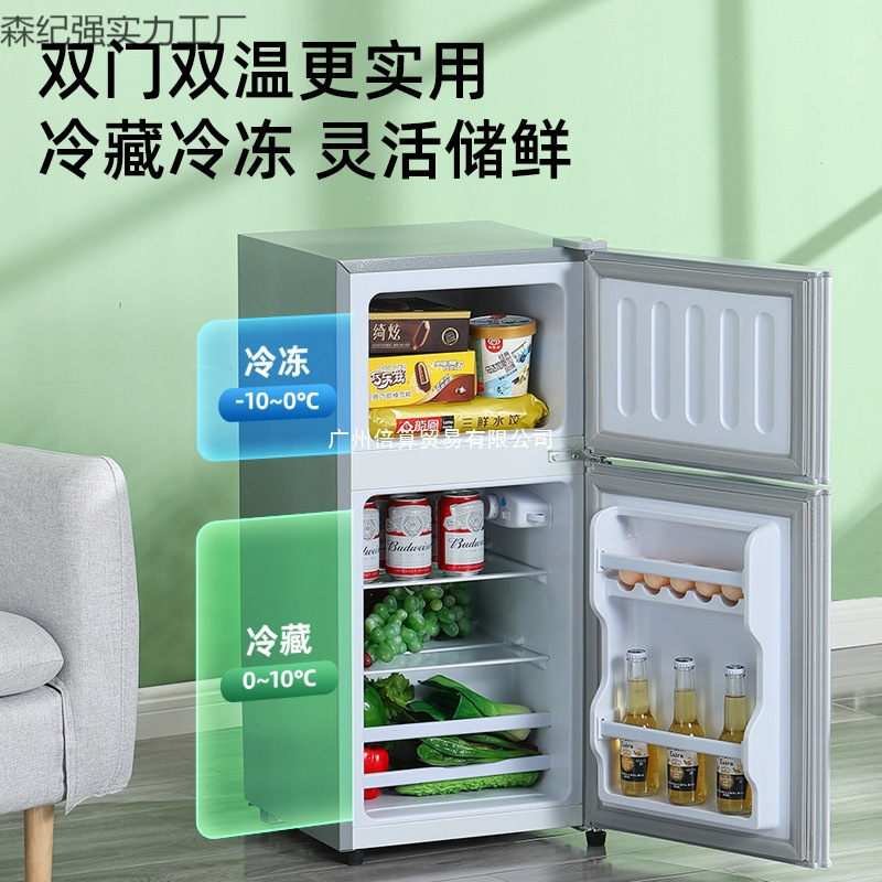 志高一级节能小冰箱家用小型宿舍租房用迷你省电办公室双门电冰箱|undefined