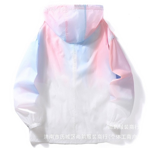 Men's Graduated Sun Protection Travel Breathable Cycling Streetwear Couple Outdoor Skin Fishing Sunscreen Jacket