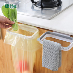 Neutral Color Panda Kitchen Door Back Style Handheld Trash Bag Holder Home Cabinet Door Back Cloth Hook Rack