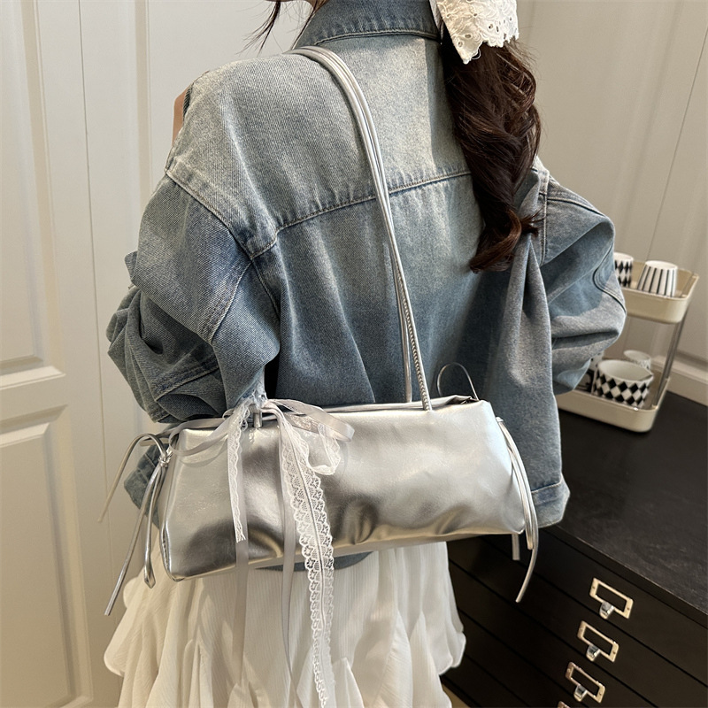Korean Style Fashionable Niche Simple Ballet Style Underarm Bagel Bag Casual Western Style All-match Shoulder Women's Bag Wholesale Korean Style Fashionable Niche Simple Ballet Style Underarm Bagel Bag Casual Western Style All-match Shoulder Women's Bag Wholesale