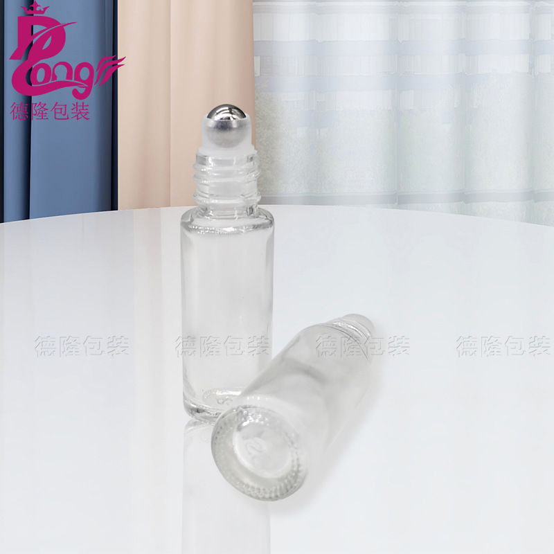 玻璃瓶子透明走珠瓶现货4ml小精油按摩滚珠瓶香水分装瓶厂家批发