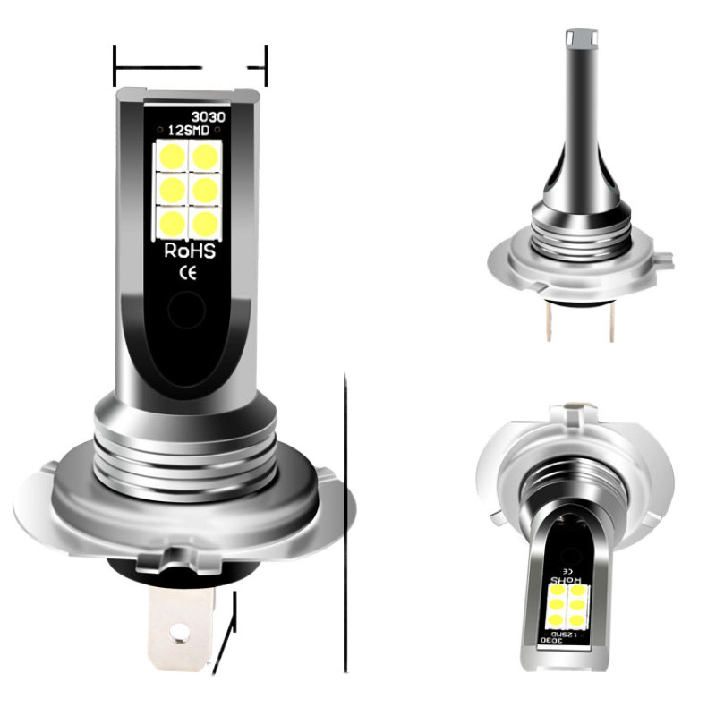 Lámpara de niebla 3030 12LED H7 DC12V - 24V 24W Lámpara de niebla LED