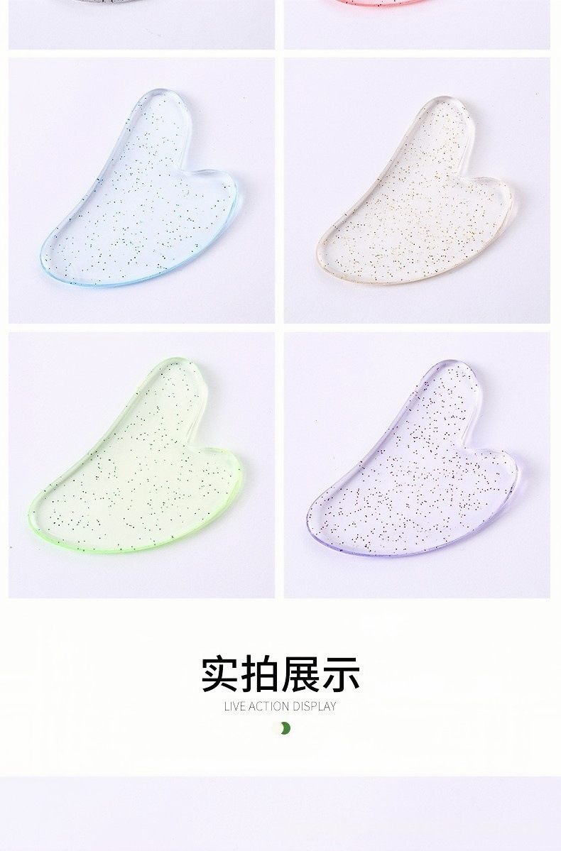 Heart Shaped Gua Sha Facial Massage Tool Resin Scraping Board for Face and Body Care specifications