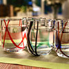 Modern cup with glass, glossy crystal, simple and elegant design, loose straight fit