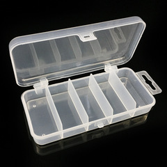 Wholesale 13*6.5*2.5cm ABS five-compartment box, lure box, soft bait sequin accessories, bait box, fishing gear box