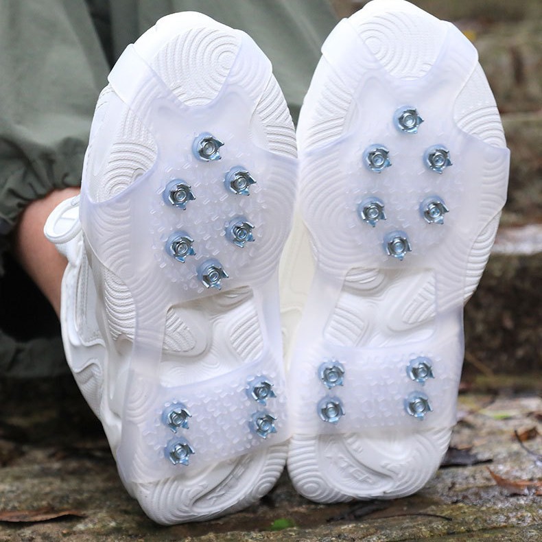 Anti-slip shoe covers, crampons, winter outdoor shoe claws, sole patches, snow climbing essentials, winter shoe spikes, snow claws, universal.