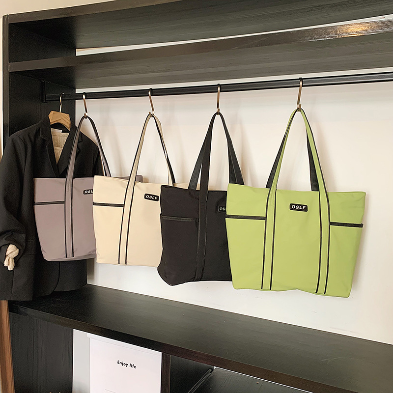 Nuevo bolso Tote para mujer simple y ligero yoga deporte y ocio bolso lulu bolso de hombro de gran capacidad transfronterizo