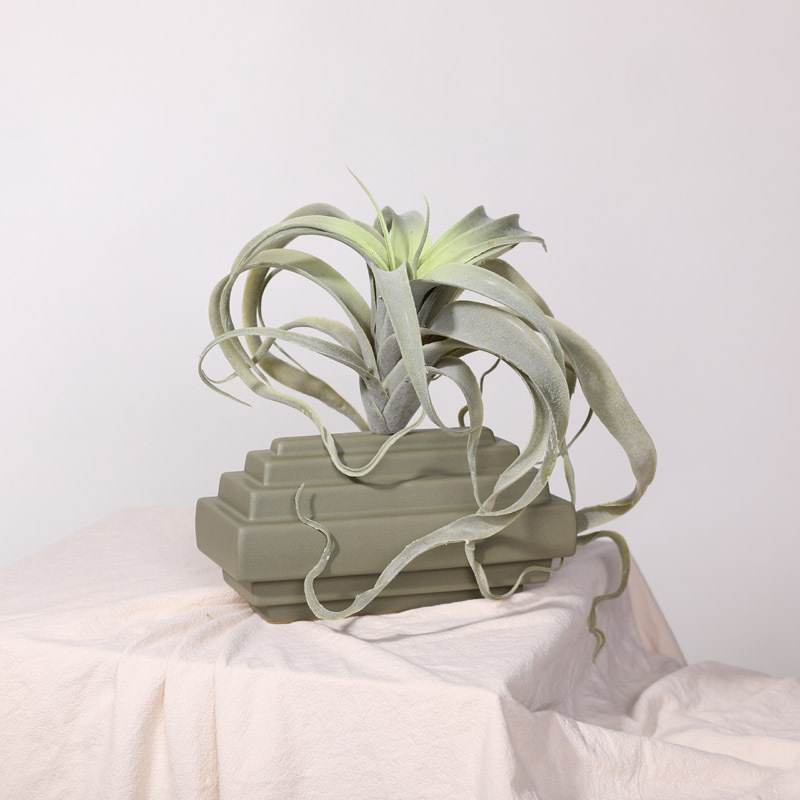 簡約創意幾何藝術抽象陶瓷花瓶 客廳乾花插花樣酒店板房裝飾擺件