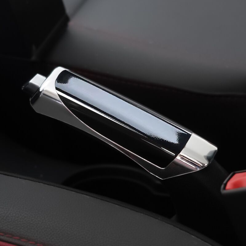 Car Decorative Handbrake Cover Car Handbrake Decorative Cover Decorative Cover Plastic Decorative Sheath Carbon Pattern Handbrake Cover
