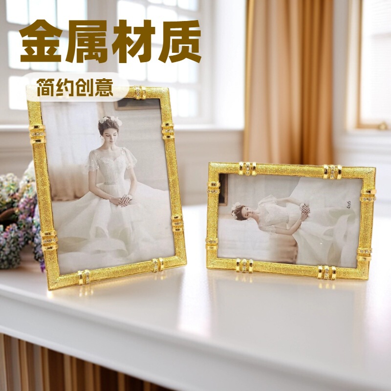 2022 new metal photo frame table modern simple creative photo frame wedding commemorative photo frame 2022 new metal photo frame table modern simple creative photo frame wedding commemorative photo frame