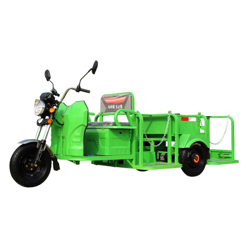 Nueva Energía saneamiento limpieza coche basura barcaza limpieza transferencia Pequeña cláusula de cadena simple cuatro barriles camión de basura eléctrico