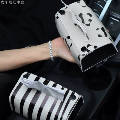 Car tissue box/set Tissue Box Black