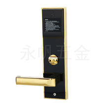 厂家直IC刷卡门锁不锈钢加长面板执手锁智能电子感应锁