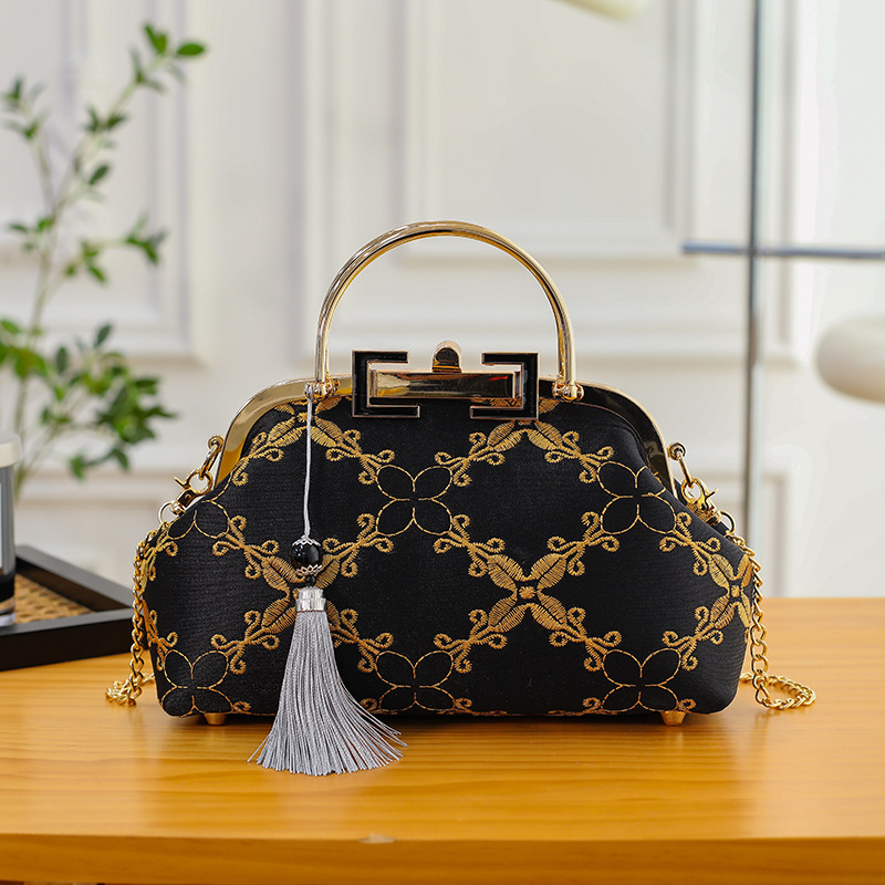 Borsa da sera, tracolla, cheongsam, regalo per sfilata in diretta streaming, borsa da donna_voghion.com