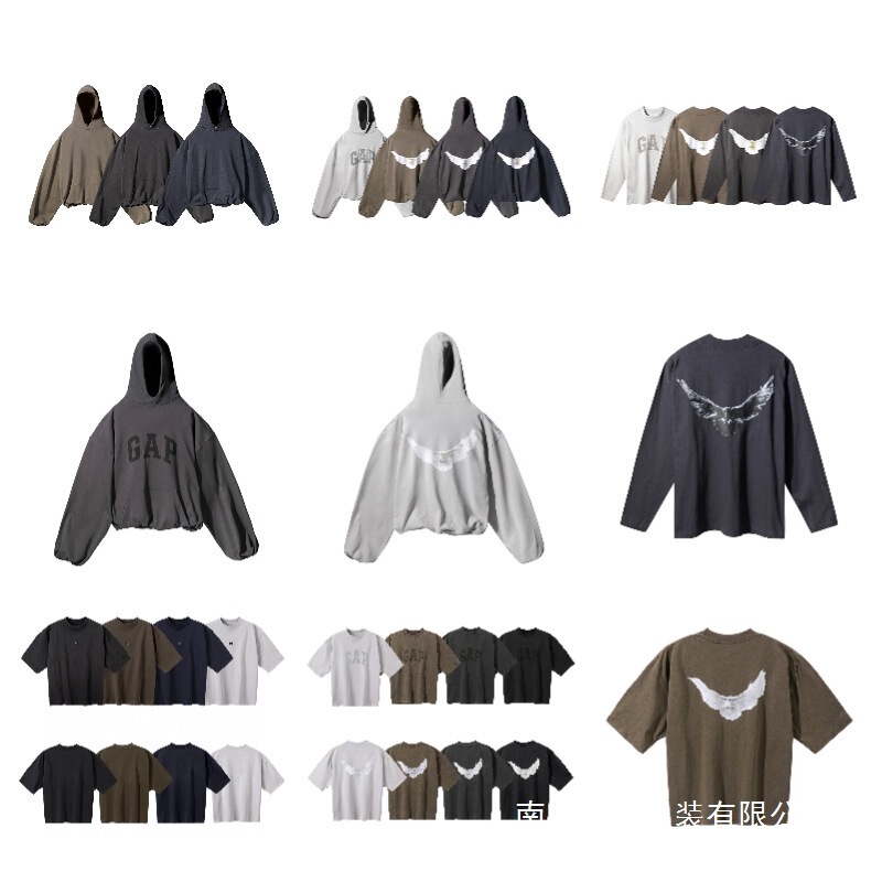 Kanye Yeezy Three-Party Collaboration Peace Dove High Street Loose Round Neck Short-Sleeved Men's T-Shirt Wholesale Kanye Yeezy Three-Party Collaboration Peace Dove High Street Loose Round Neck Short-Sleeved Men's T-Shirt Wholesale