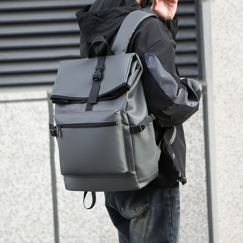 Mochila de hombre de gran capacidad simple y de moda Mochila de negocios multifuncional para estudiantes de secundaria Bolso de computadora de viaje de ocio