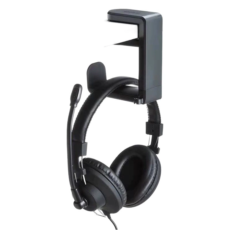 Настольная подставка для наушников без сверления, крепление-крючок, вращение на 360 градусов, для компьютерного стола