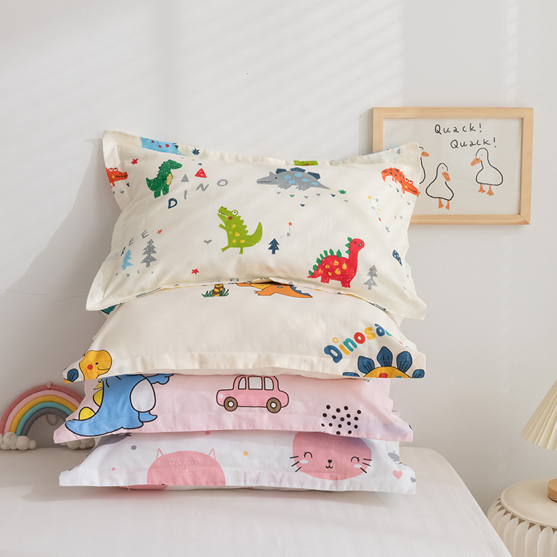 Wholesale cotton children's pillowcase summer cotton pillowcase kindergarten baby cartoon student pillow liner set Wholesale cotton children's pillowcase summer cotton pillowcase kindergarten baby cartoon student pillow liner set