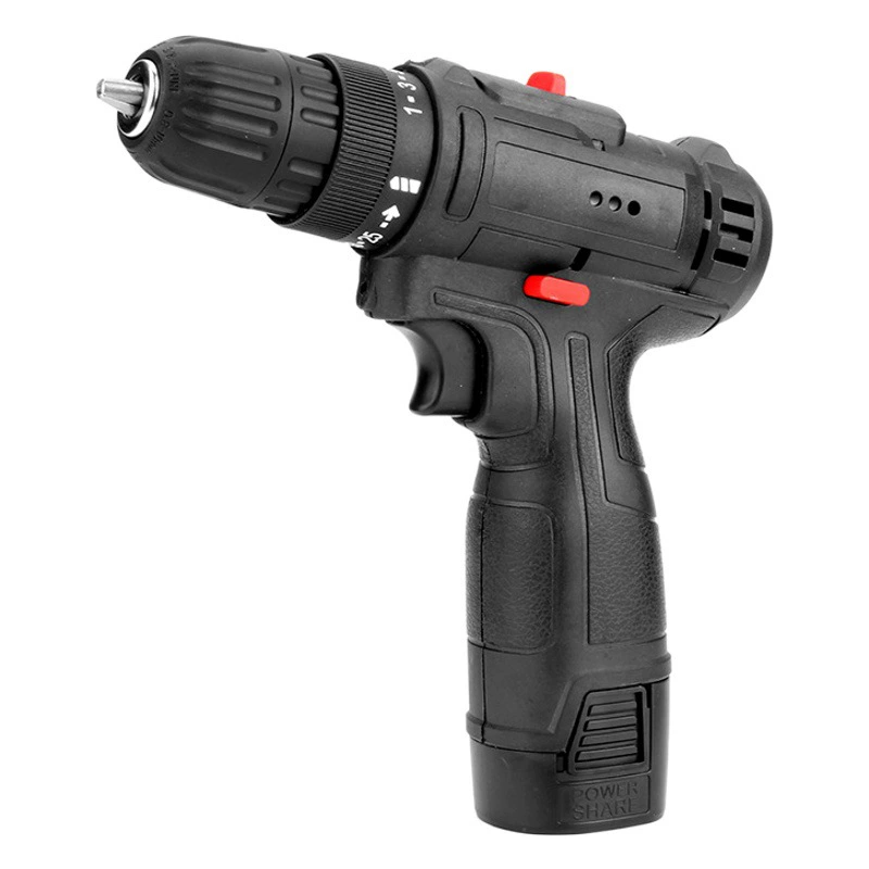 Аккумуляторная литиевая дрель-шуруповерт 12В, электрический гайковерт, ручная дрель с щеточным двигателем, электрический стартер