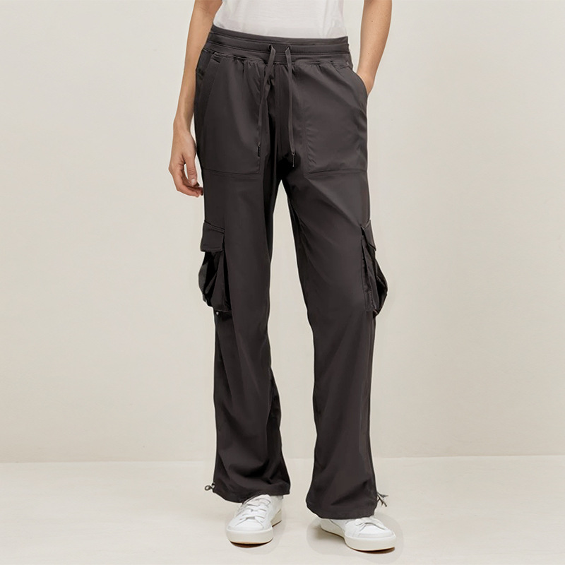 New Summer Cargo Pants for Women, Elastic Waist, Drawstring Leggings, Quick-Drying Breathable Sports Casual Pants, Yoga Pants