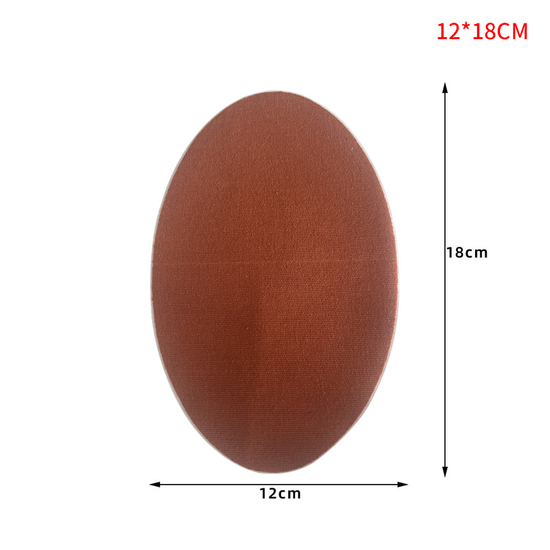 스트레치 원단 - 타원형 카키 (12*18cm)
