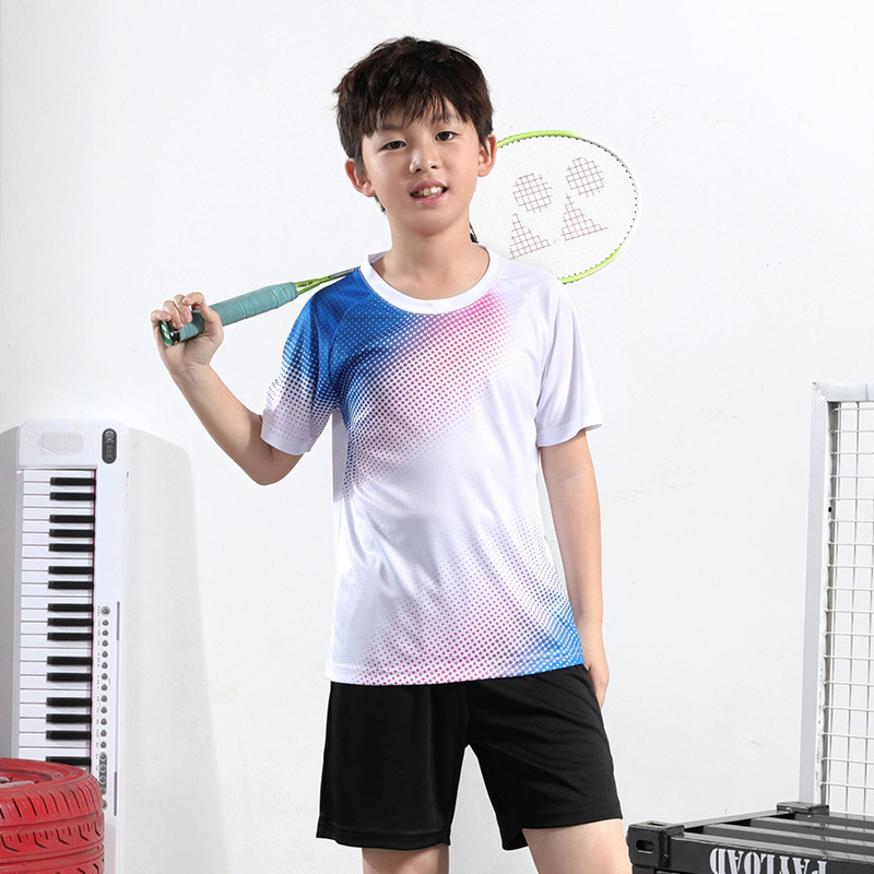 羽毛球服套装定制男女乒乓球短袖训练营比赛服儿童学生队服印logo|undefined