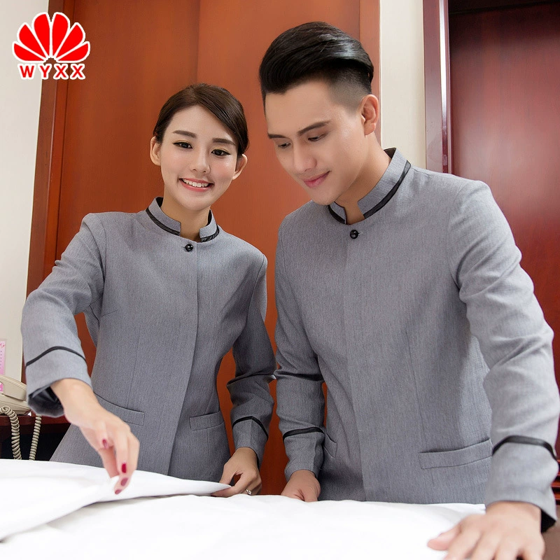 Чистка одежды с длинным рукавом свойство отель гостевая комната рабочая одежда очиститель Униформа PA очиститель Весна Осень Зима Одежда