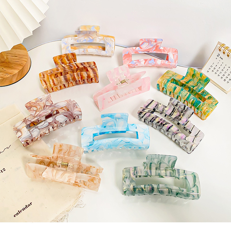 60g Weight Women'S Waves Arylic Hair Claws