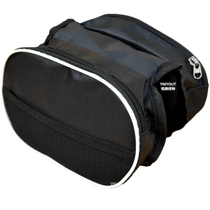 Bike with zipper, double-sided bag for cycling