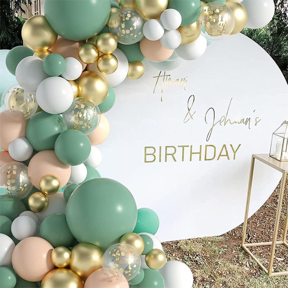 Amazon 18inch Bean Green Avocado Balloon Chain Set Birthday Party Wedding Decoration Balloons Green Latex