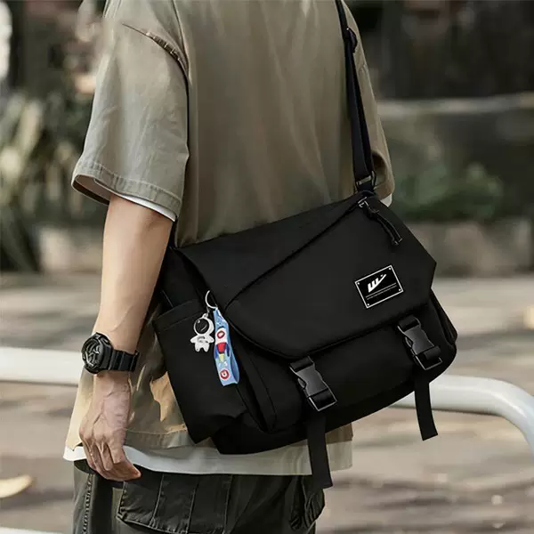 Men's Crossbody Bag Trendy Brand Ins Workwear Style Japanese Casual Men's Bag Large Capacity Shoulder Bag Personalized Messenger Bag Trendy
