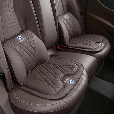 Waist support — Seat Cushion X1X2Ix3X4X5L Waist - 2-bmw-lumbar-supports-2-seat-cushions-mocha-brown