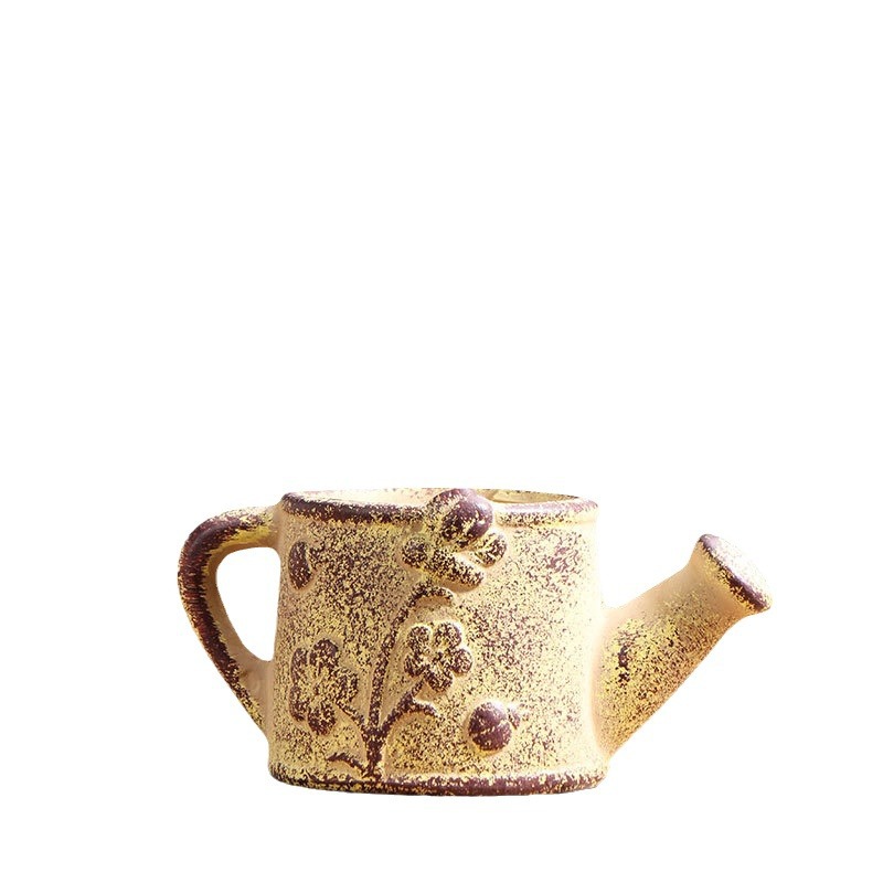 Potas de cerámica multiculpeas, balcón doméstico, cerámica gruesa, cerámica pequeña, cerámica especial al por mayor.