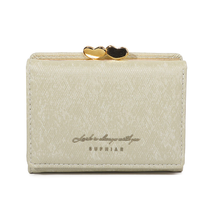 Nuevo multifuncional pu billetera de damas pequeña billetera de tres plegables bolsa de cambio de gran capacidad billetera de damas tela de algodón de alta calidad