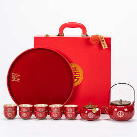 结婚礼物送新人订婚礼品闺蜜新娘茶具套装伴手礼柿柿如意陪嫁实用