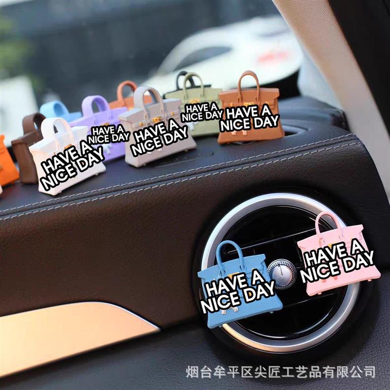 Popular car air freshener, realistic replica of trendy bags and shoes, car air vent decoration, diffuser stone, simple and high-end