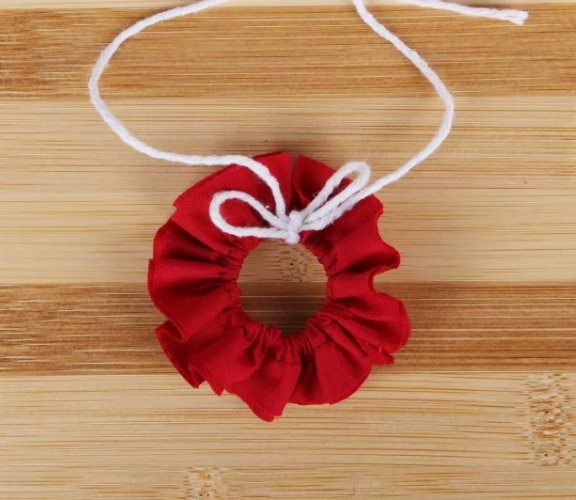 Retro ruffle collar (burgundy)
