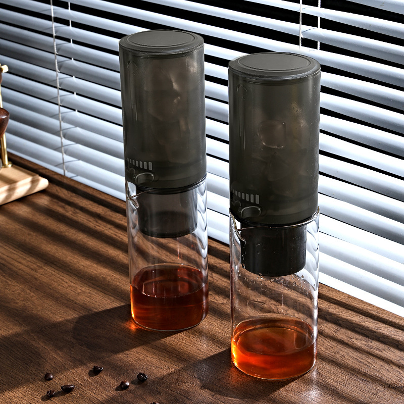 Actualización del nuevo tipo de hervidor de goteo de hielo tipo goteo de empuje y tracción de goteo de hielo de café hecho a mano con caudal ajustable de extracción de hielo en frío fábrica de filtración