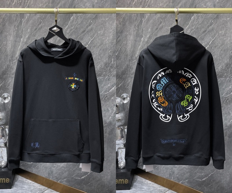 25ss正确版Chrome Hearts 克罗伈十字架连帽卫衣百搭潮流时尚批发|undefined