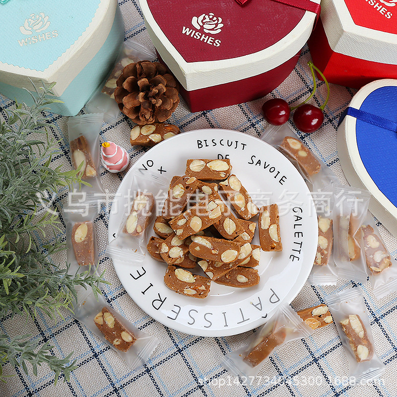 杏仁片太妃糖 法式焦糖太妃糖 私房太妃糖 巴旦木太妃糖 厂家直销阿里巴巴