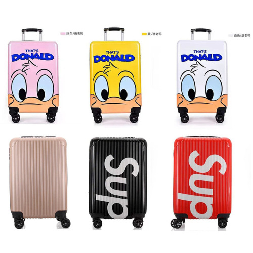 20-inch cartoon animation student suitcase with swivel wheels, travel suitcase with logo printing, factory wholesale