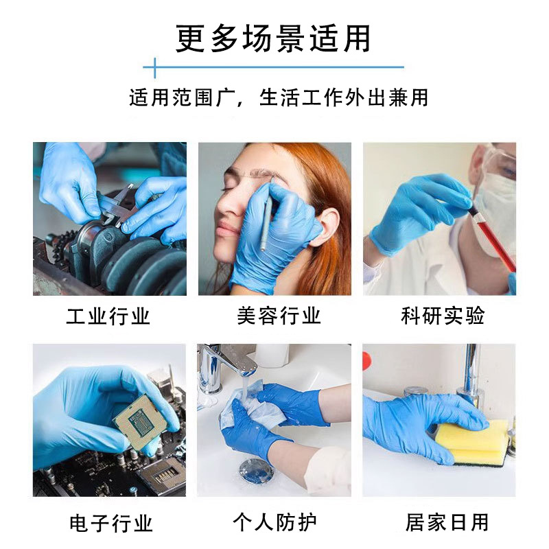 蓝色一次性手套(1)
